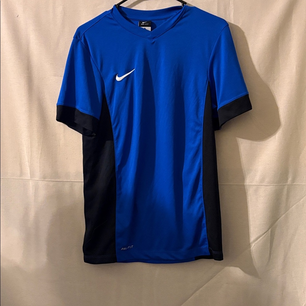 Nike Dri-FIT Blue and Black Sports Tee